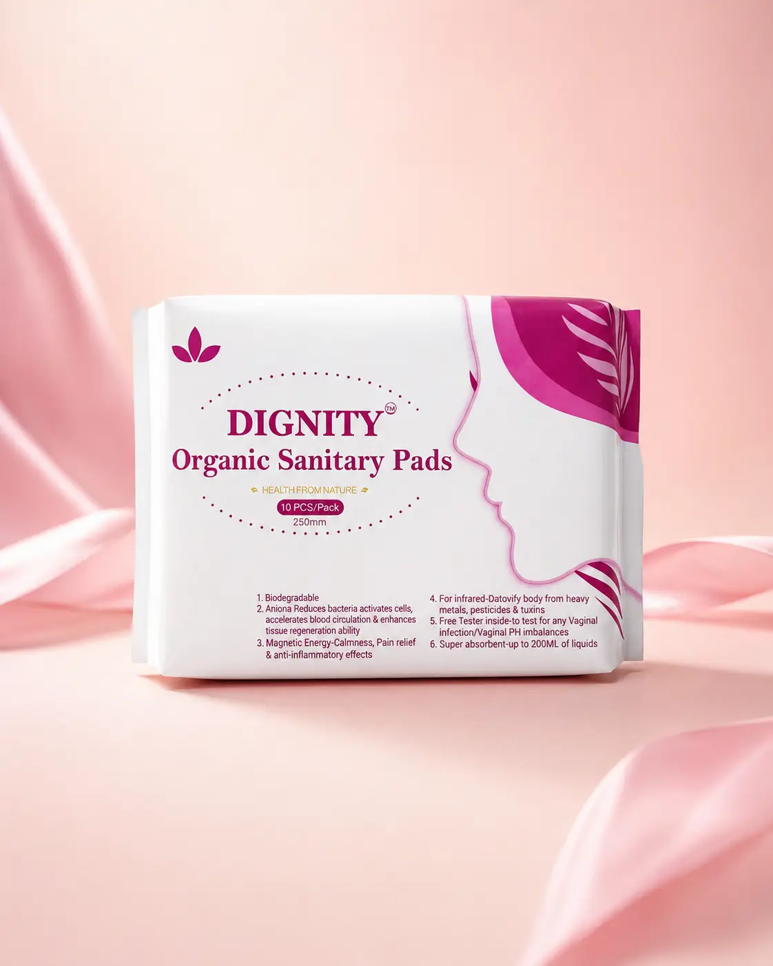 Dignity Organic Sanitary Pads for period care