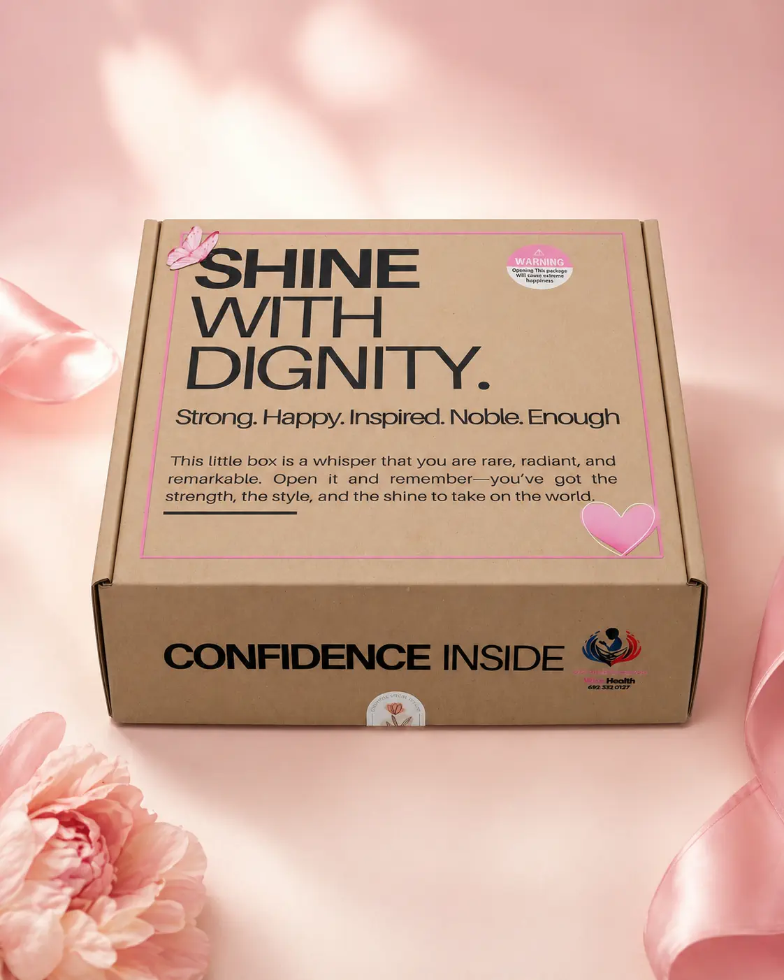 SHINE With Dignity Pack — complete menstrual wellness experience