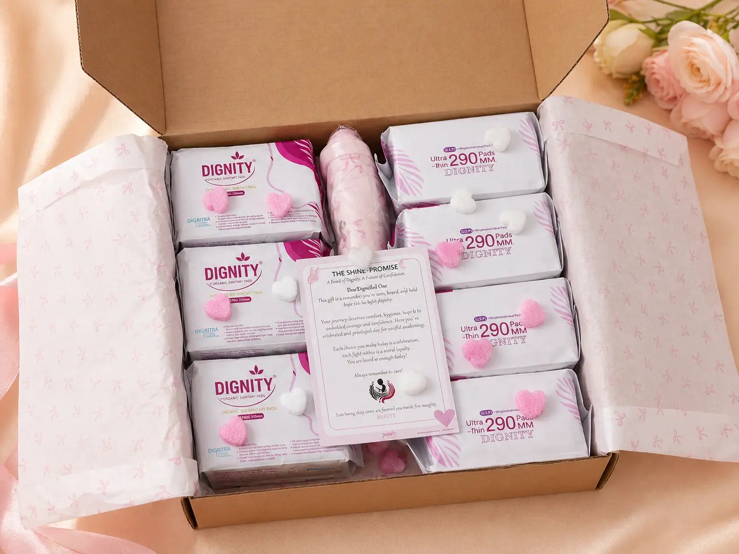 The beautiful unboxing presentation of the SHINE Pack