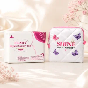 SHINE White Pouch & Pads Combo